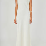Satin Cowl Neck Maxi Dress