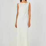 Satin Cowl Neck Maxi Dress
