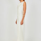 Satin Cowl Neck Maxi Dress