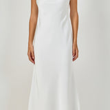 Satin And Tulle Evening Dress