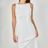 Satin And Tulle Evening Dress