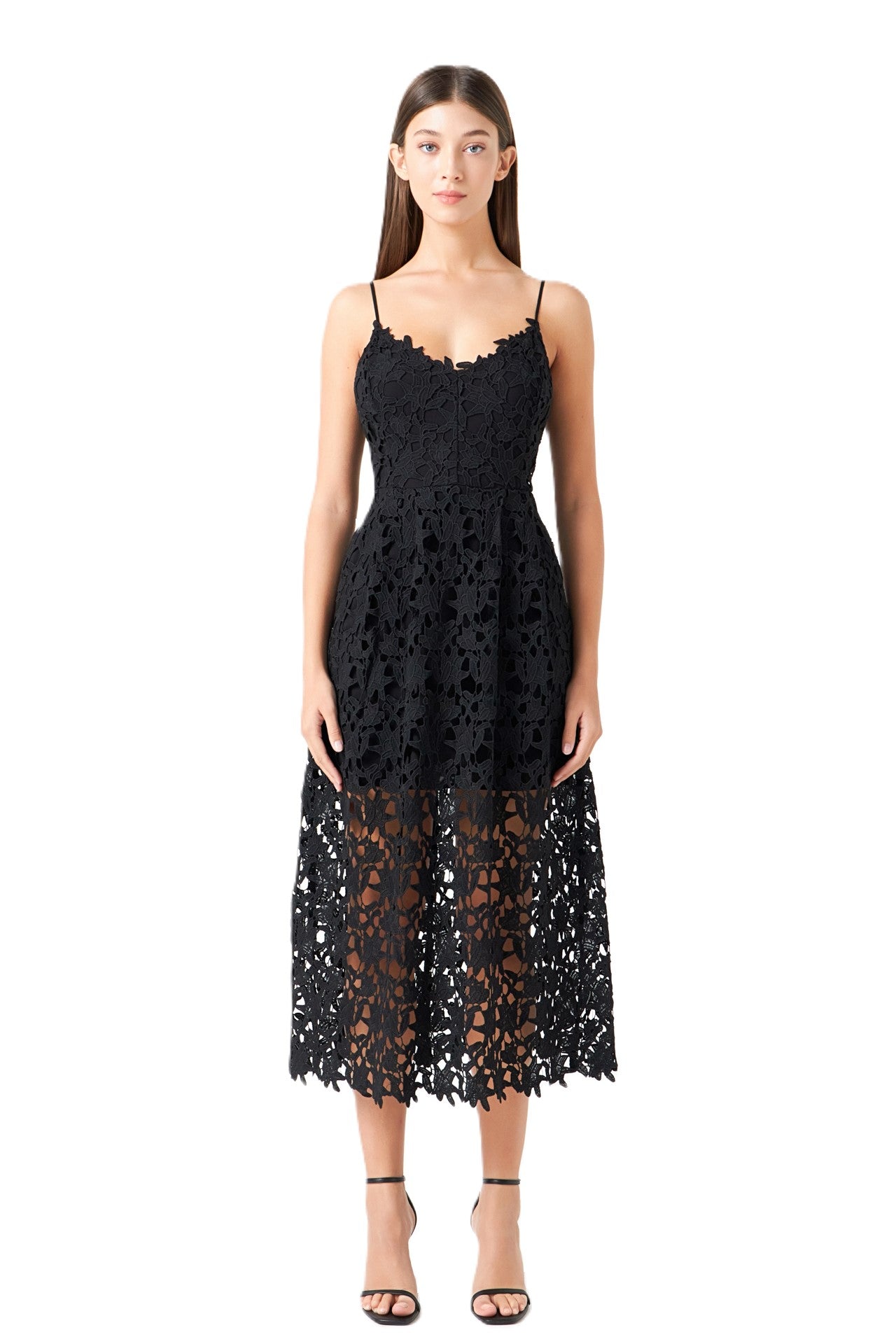 Lace Midi Dress – Endless Rose