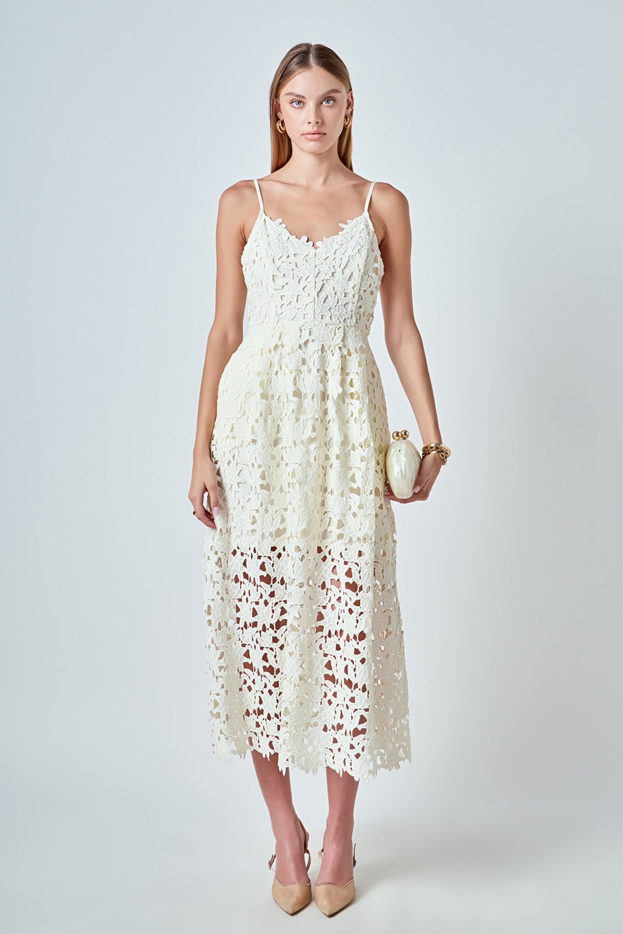 Lace Midi Dress – Endless Rose