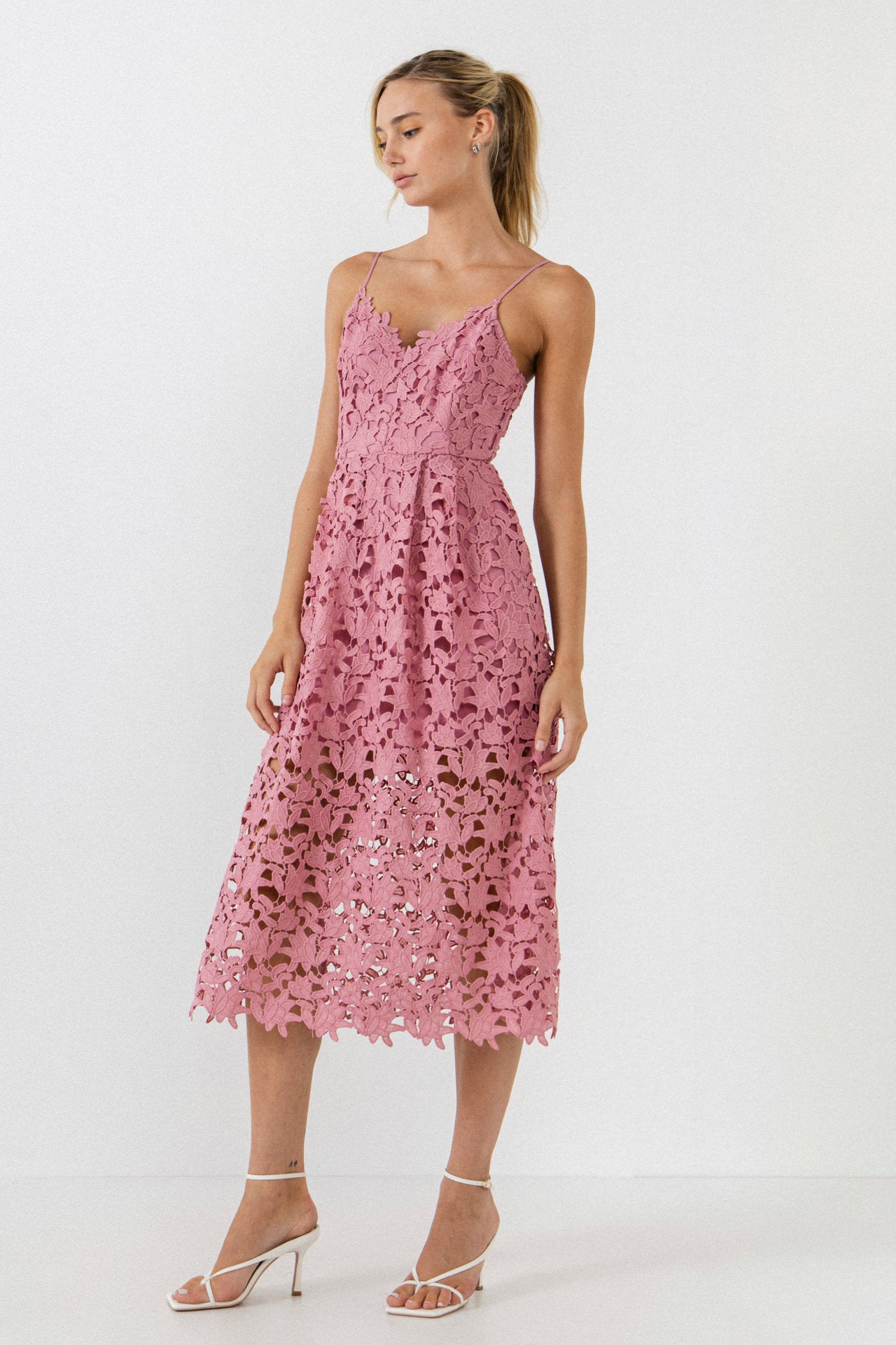 Lace Midi Dress – Endless Rose Lace Midi Dress – Endless Rose