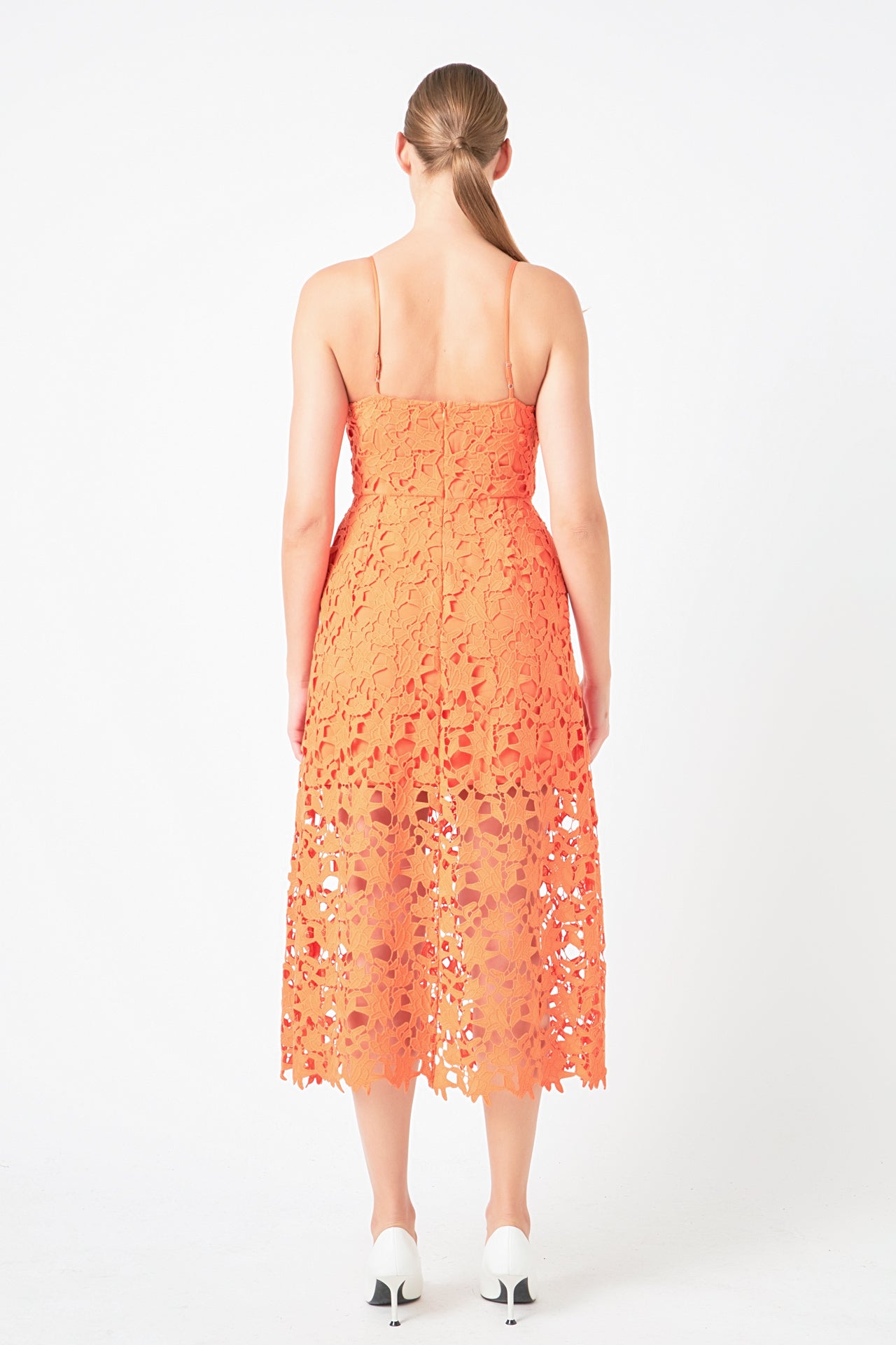 lace cami midi dress Endless Rose