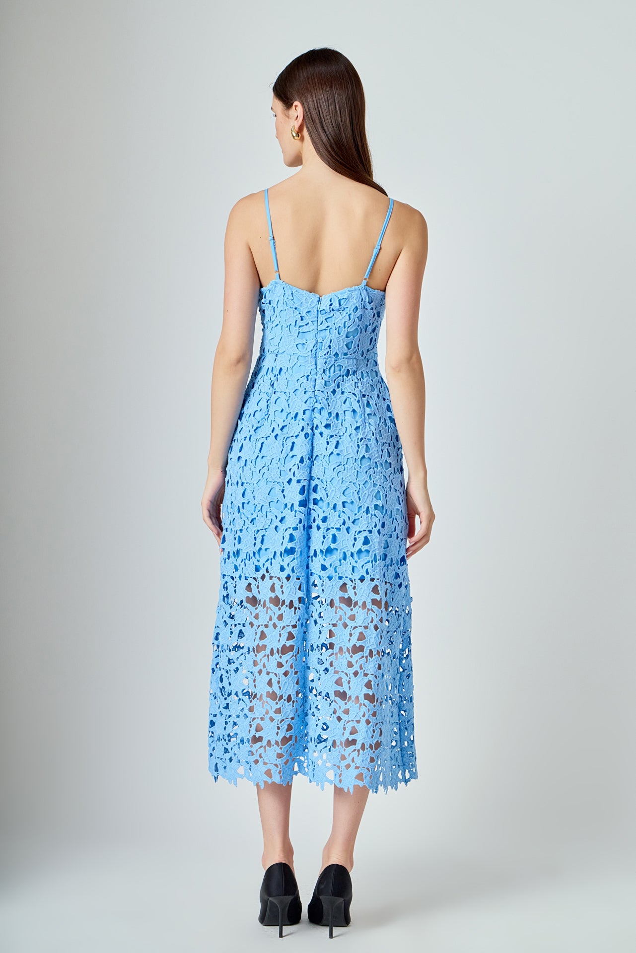 Endless Rose - Lace Midi Dress BLUSH / XS Endless Rose - Lace Midi Dress BLUSH / XS