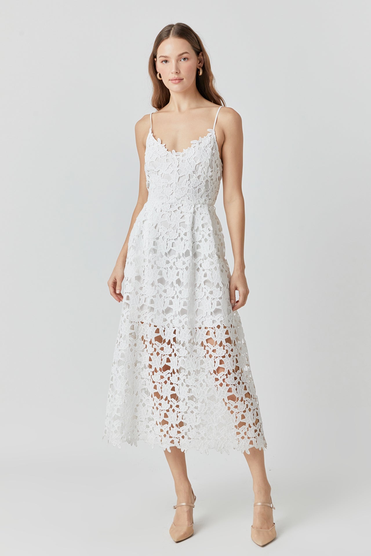 Lace Midi Dress – Endless Rose