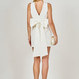 Large Bow Mini Dress