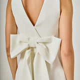 Large Bow Mini Dress