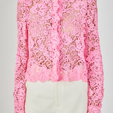 Textured Sheer Long sleeve Top