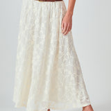 Floral Embroidery Lace Skirt