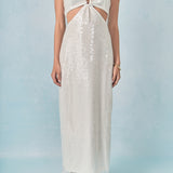 Emma Sequined Cut Out Midi Dress