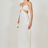 Emma Sequined Cut Out Midi Dress