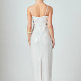 Emma Sequin Cut Out Midi Dress