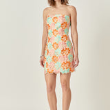 Rhinestone Lace Dress