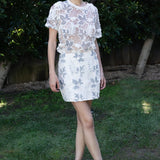 Embroidered Short Skirt