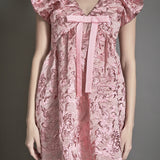 Jacquard Print Mini Dress