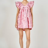 Jacquard Print Mini Dress