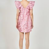 Jacquard Print Mini Dress