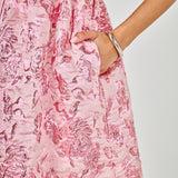 Jacquard Print Mini Dress