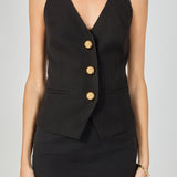 Button Down Halter Top