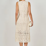 Textured Sleeveless Maxi Dress