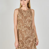 Textured Sleeveless Maxi Dress