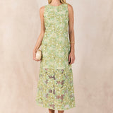 Textured Sleeveless Maxi Dress