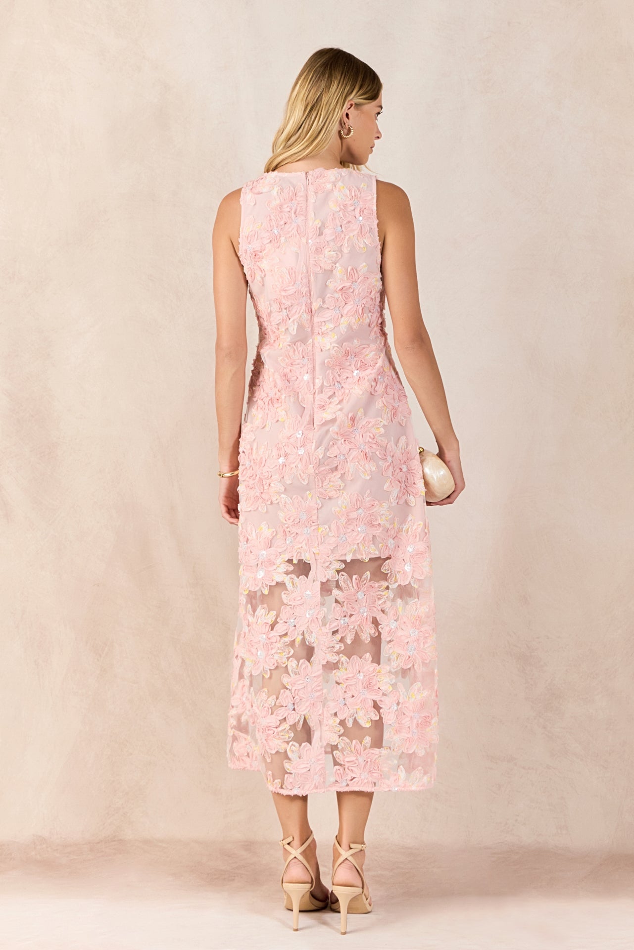 Textured Sleeveless Maxi Dress Endless Rose Textured Sleeveless Maxi Dress Endless Rose
