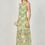 Textured Sleeveless Maxi Dress