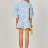 Embroidered Detail Top