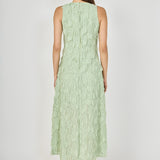 Textured Sleeveless Maxi Dress