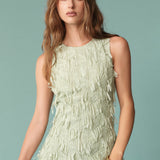 Textured Sleeveless Maxi Dress