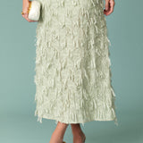 Textured Sleeveless Maxi Dress