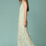 Textured Sleeveless Maxi Dress