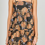 Metallic Jacquard Mini Dress