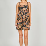 Metallic Jacquard Mini Dress