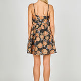 Metallic Jacquard Mini Dress