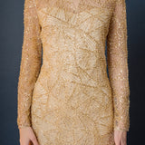 Sequins Beading Mesh Dress