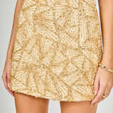 Sequins and Beading Mesh Skirt