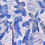 Metallic Foral Jacquard Mini Dress