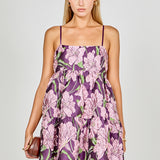 Floral Jacquard Mini Dress