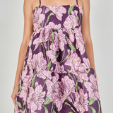 Floral Jacquard Mini Dress