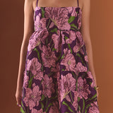 Floral Jacquard Mini Dress