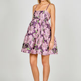 Floral Jacquard Mini Dress