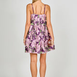 Floral Jacquard Mini Dress