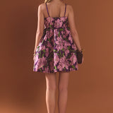 Floral Jacquard Mini Dress