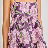 Floral Jacquard Mini Dress