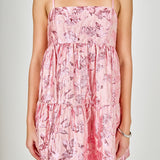 Metallic Jacquard Mini Dress