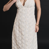 Spaghetti Strap Lace Midi Dress